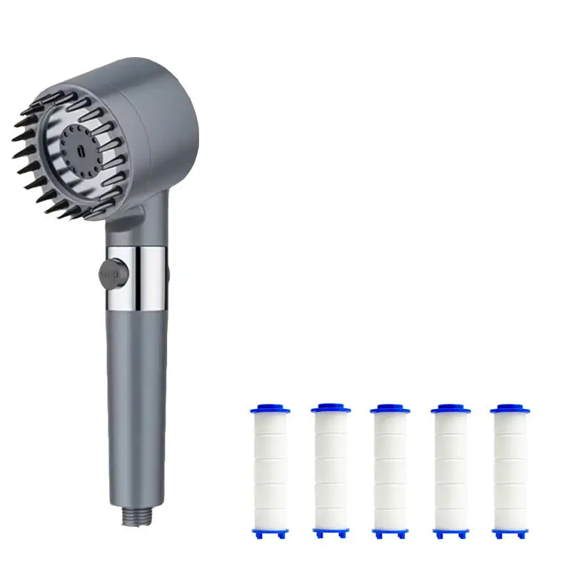 Shower for Bathroom Accessories Three Level Adjustment Showerhead Pressurization Head Massage Knobs Filter Set Showers Parts - Image 15