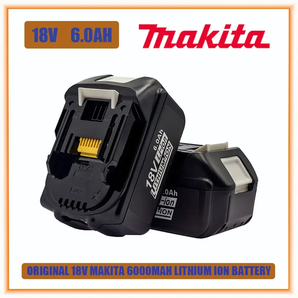 

Makita 100% оригинальный 18V 6.0Ah перезаряжаемый аккумулятор для электроинструмента со стандартной заменой литий-ионных аккумуляторов LXT BL1860B BL1860 BL1850