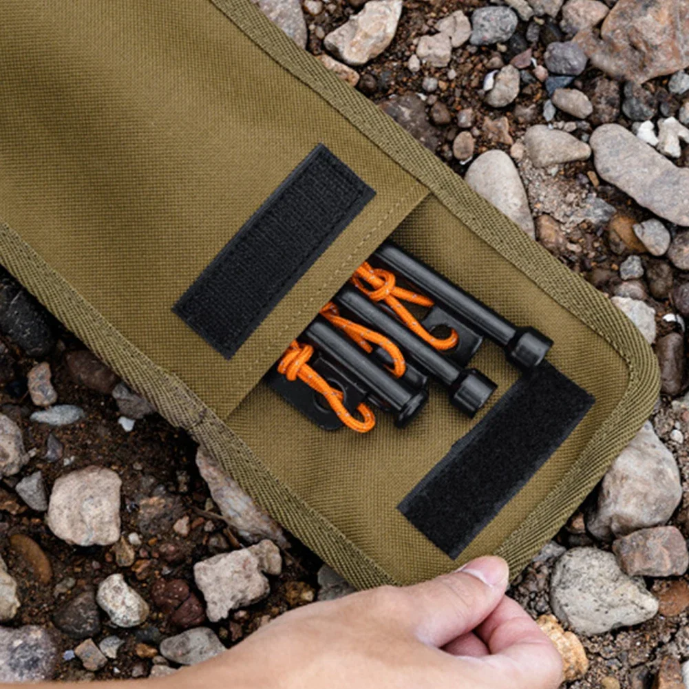 8.66 X 4.92 X 1.18 In Tent Peg Bag Tent Stake Storage Bag Tent Ground Nails Storage Bag for Hiking Outdoor Use Camping