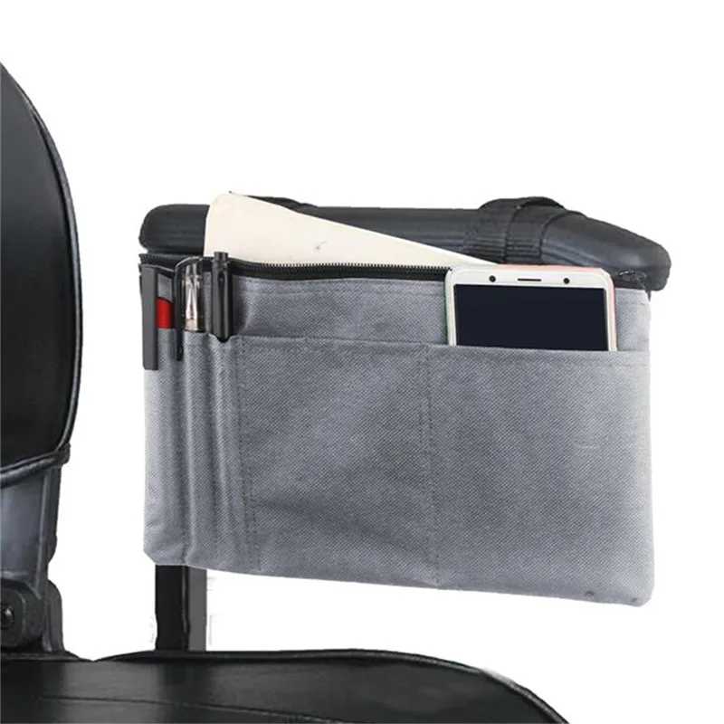 

Wheelchair Armrest Side Storage Bag Portable Pocket Suitable For Most Walking Wheels And Mobile Equipment Accessories