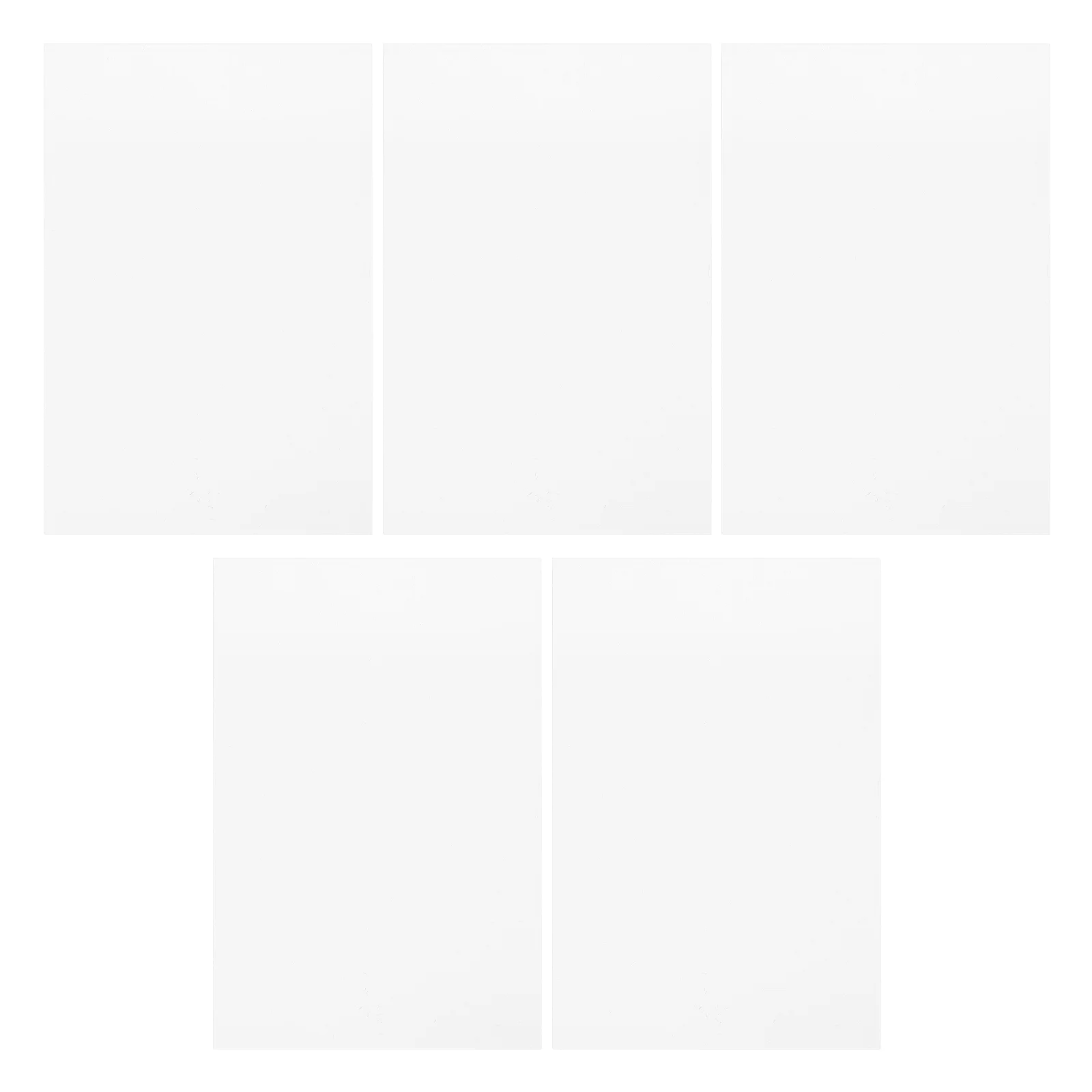 

5 Pcs DIY Acrylic Board Transparent Sign Emblems Color Mixing Plate Decor Wedding Blank Decorative Painting