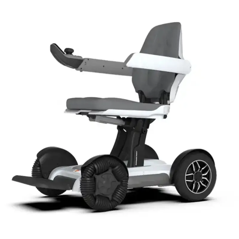 Scooter Elettrico Pieghevole Automatico A 4 Ruote Per Scooter Elettrico A Doppio Motore Per Disabili Per Aldutos Con Sos Syste E App Bluetooth