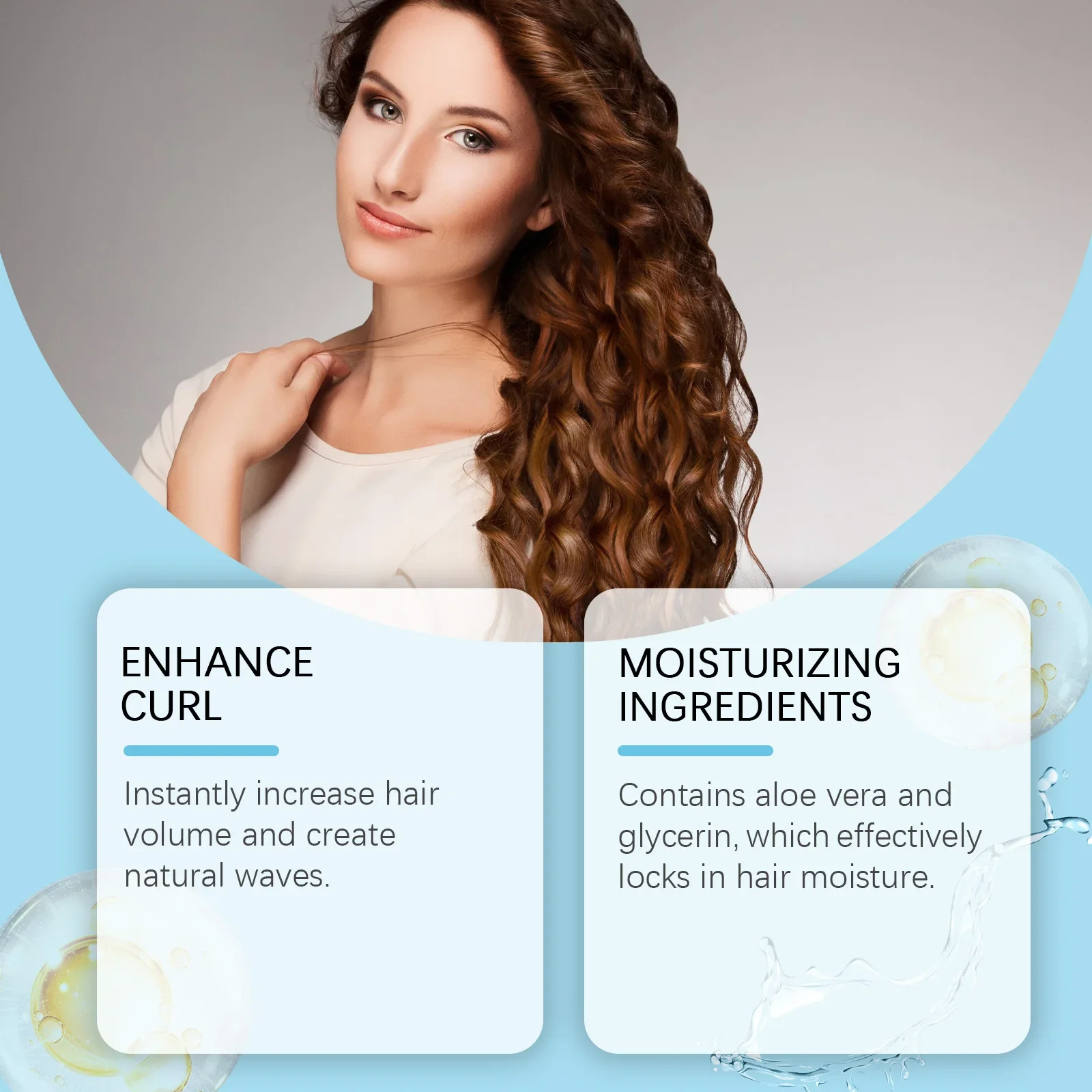Hair Styling Spray Repair Damaged Curly Prevent Dryness Thickness Volumizing Reducing Sticky Hair Nourish Oil Styling Products