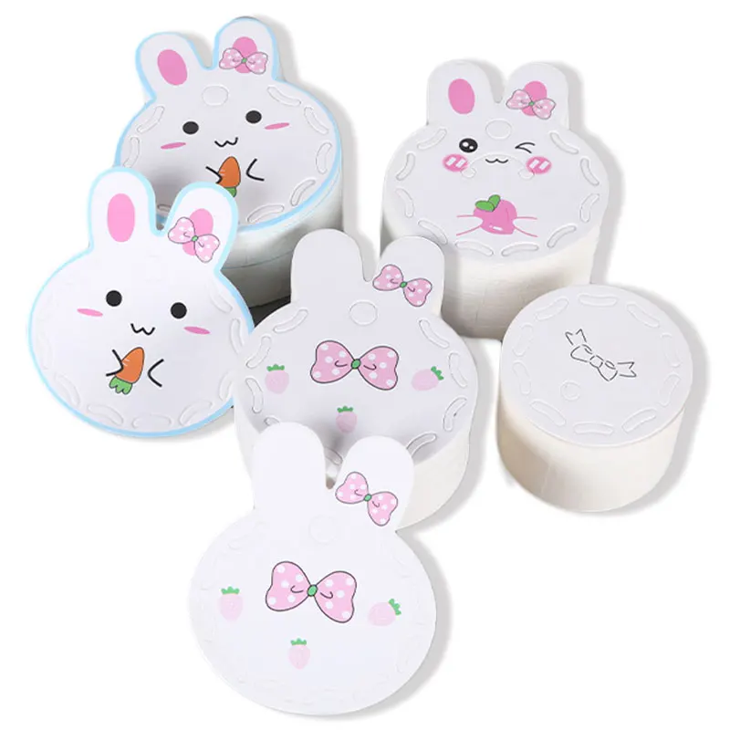 50pcs Handmade Hair Clips Packing Cards Cute Rabbit Bear Cartoon Paper Card for Hair Jewelry Display Hanging Retail Price Tags 50pcs cute headrope display cards flower packing cards for diy jewelry necklace bracelets girls headband retail price tag labels