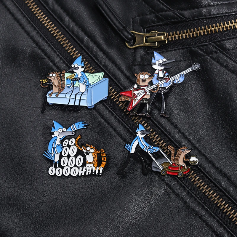 Cartoon Anime Charakter Brosche Emaille Pins Lustige Animation Vogel Metall Broschen Revers Rucksack Abzeichen Punk Schmuck Geschenk für Freund – Detail 10