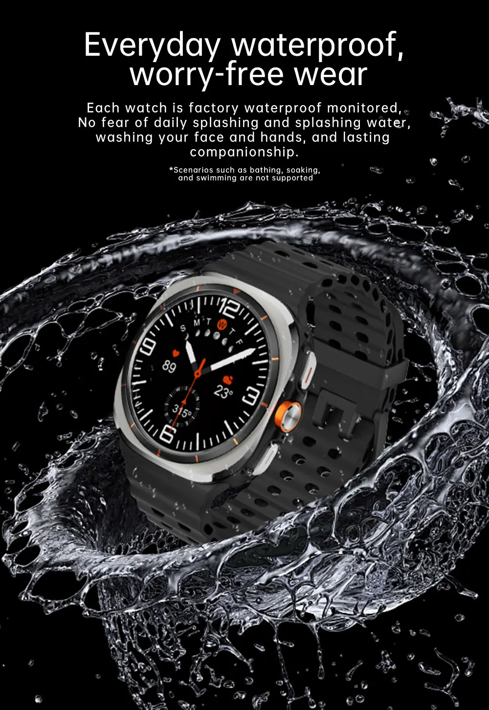 Caliente U8 Ultra AMOLED Android reloj inteligente 1480mAh batería grande hombres mujeres 4G 5G tarjeta SIM WiFi GPS NFC cámara deporte relojes inteligentes