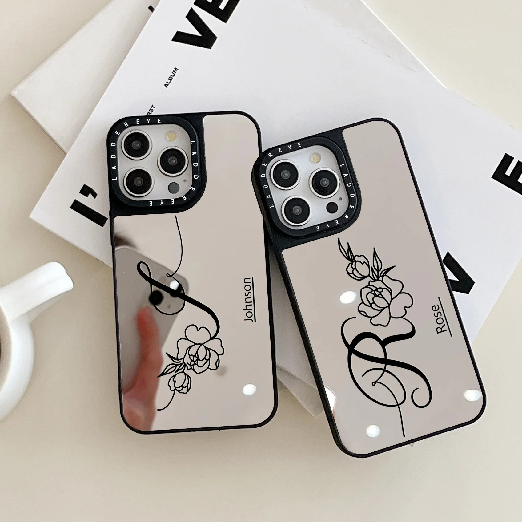 Personalized Custom Rose Name Case for iPhone 16 15 14 thumbnail 5