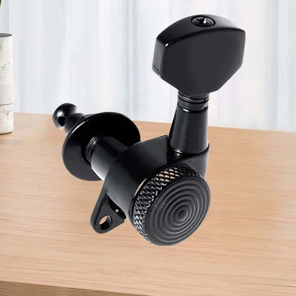 6Pcs Guitar Locking Tuners Reusable Guitar String Pegs Sealed Machine Heads Tuners for Acoustic Or Electric Guitar