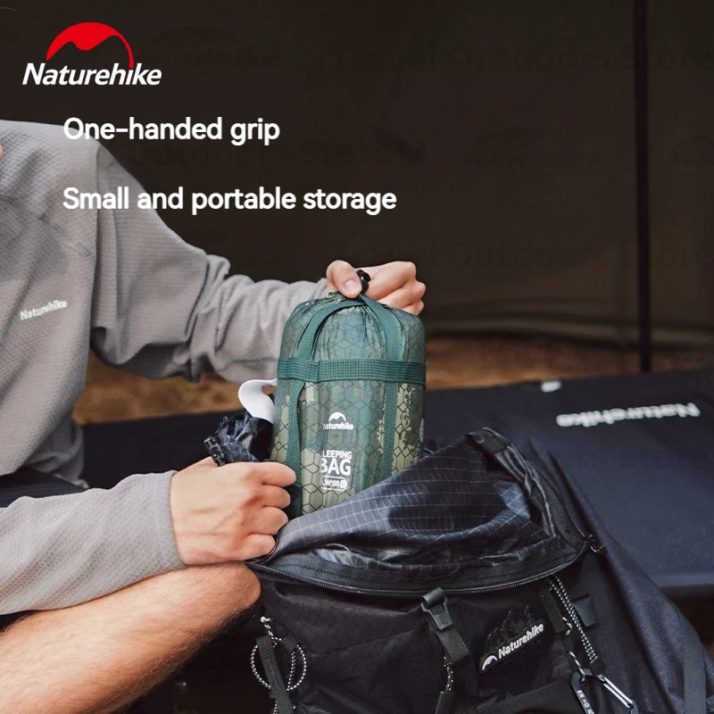 Naturehike LW180 Ultralight Envelope Sleeping Bags Spring Summer Cotton Tourist Hiking Waterproof Sleeping Bag Camping Equipment