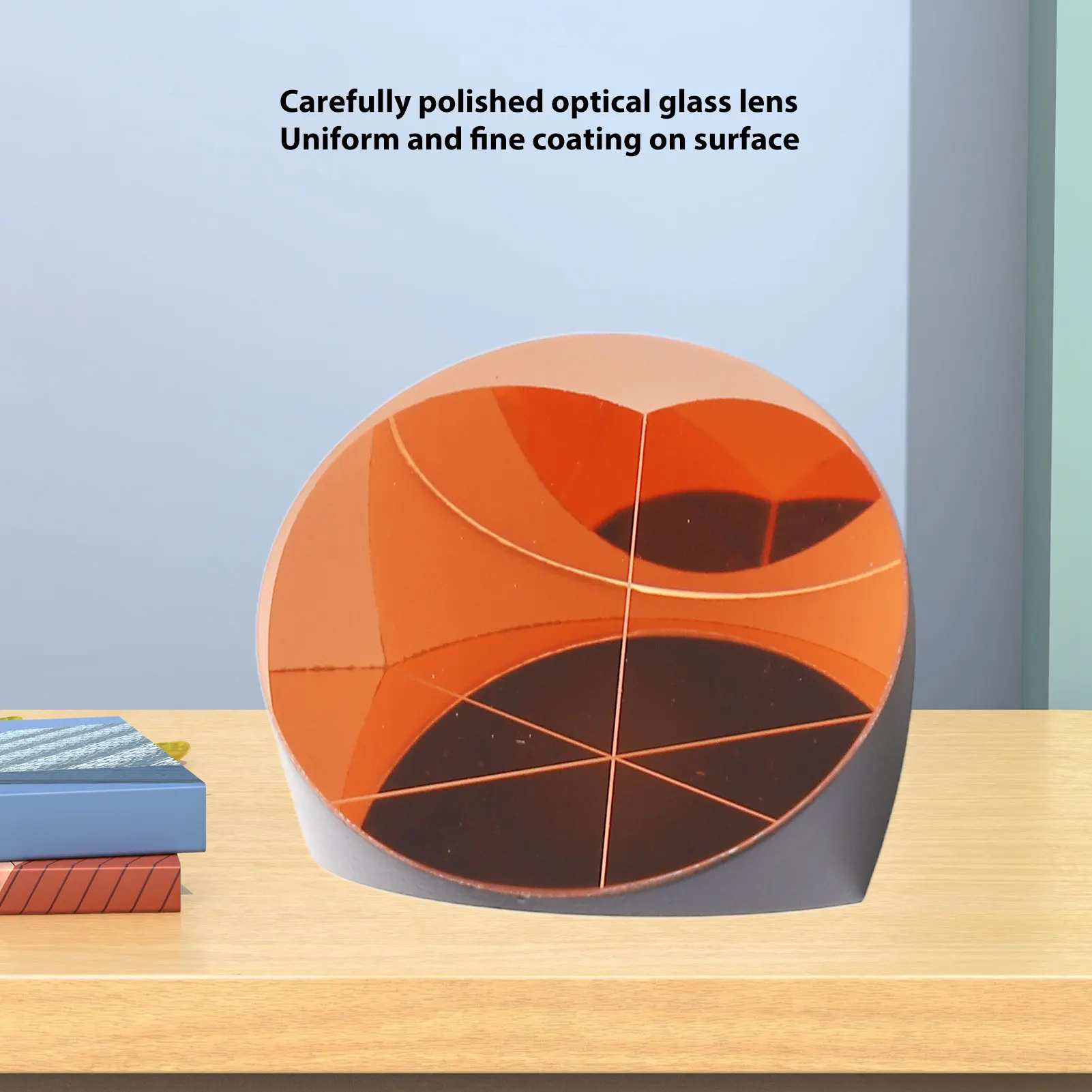 코너 큐브 프리즘 코너 프리즘, 구리 코팅 도금, 삼면체 역반사판, 광학 유리, 25.4mm