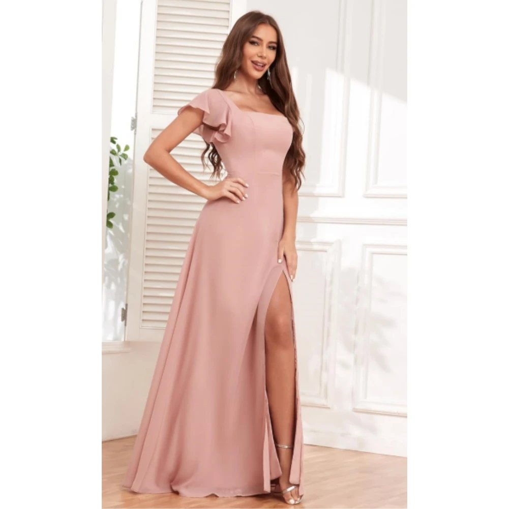 CDSSL Vestidos Largos De Dama De Honor Con Mangas Para Mujer, Color Verde Salvia, Vestidos Formales Para Invitados De Boda, Vestidos De Fiesta De Noche, Talla 12, Verde