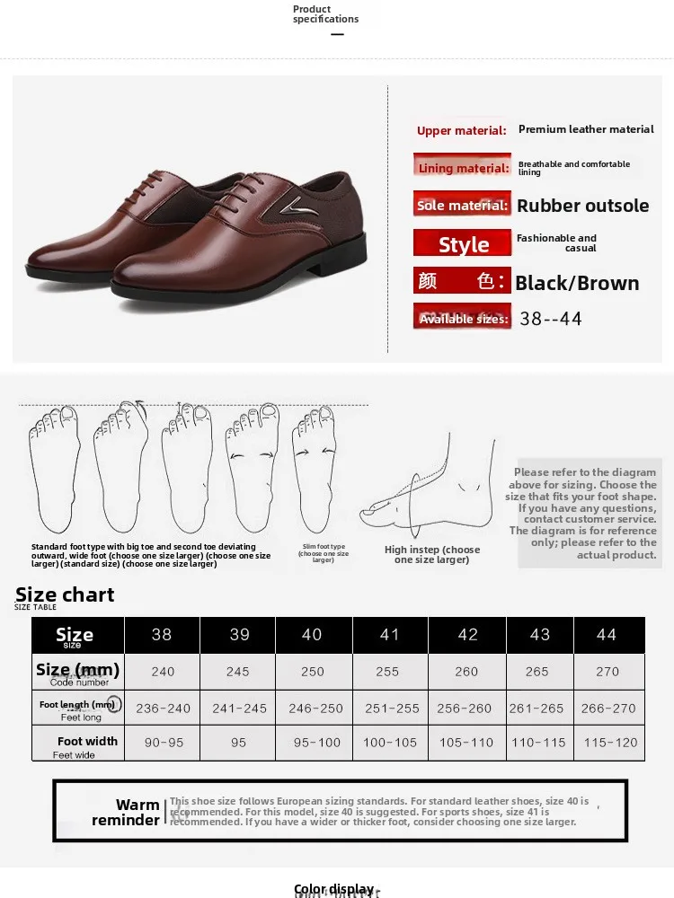 Zapatos Casuales de Cuero para Hombre, Formales de Negocios, de Corte Bajo, Transpirables, Antideslizantes, Zapatos de Vestir para Hombre, Modernos y Elegantes