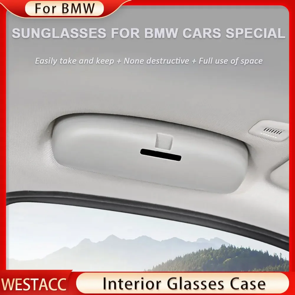 

Car Glasses Case Sunglass Sun Glasses Clip Case Holder for BMW X1 E84 2010 - 2015 Storage Box Organizer Accessories