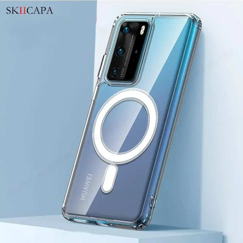 Asuwish Cover Per Huawei P40 Pro Con Anello Porta Dita E Supporto Magnetico - Custodia TPU + Plastica Rigida, Nero, Inclusa Pellicola Vetro Temperato - 2