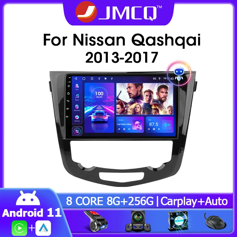 Jmcq 2 Din Android 11.0 Car Radio Multimedia Video Player For Nissan X