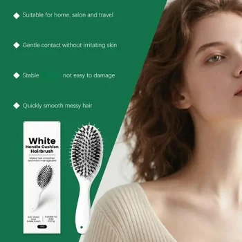 Le setole cinghiale e spazzola in nylon garantiscono delicato controllo effetto crespo districante, perfetto per