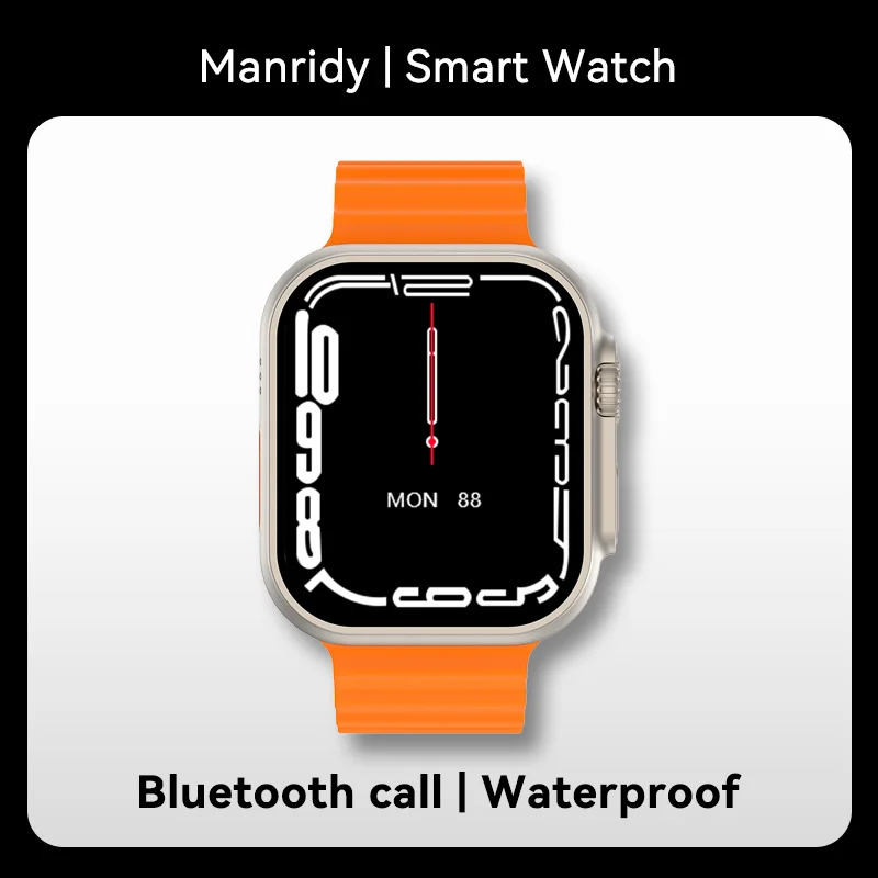 

2024 Smartwatch ultra 8 Real Fixed Screw 1.96 Inch HD Screen Waterproof Smart Watch Wireless Charging Sports Fitness Watch