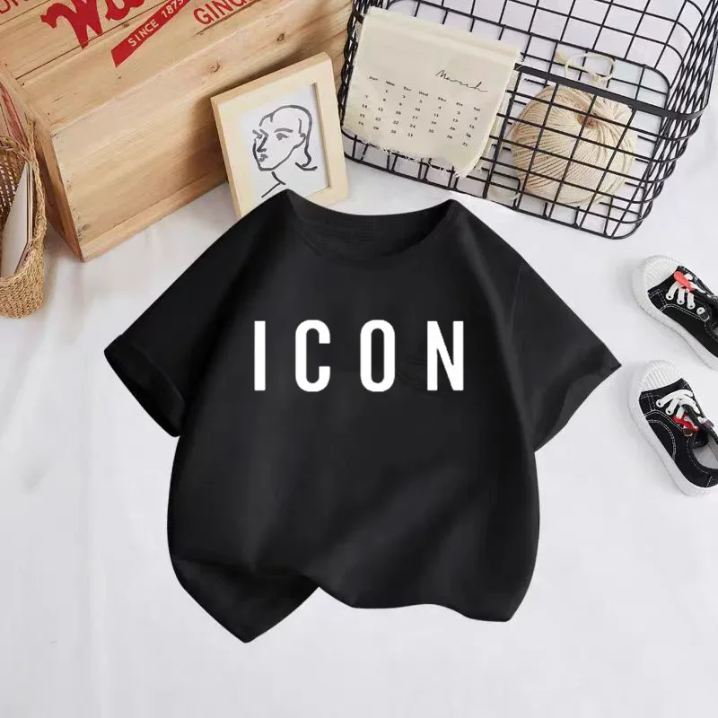 

Children's Clothing T-shirt Fashion Printing Sports Leisure Summer Wear 3-12 Year Old Toddler Size Boys and Girls Gift