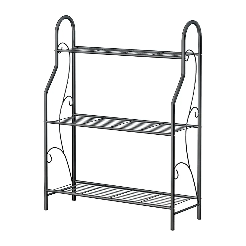Simple Shoe Rack 3-layer Multifunctional Iron Art Modern Economical Assembly Flower Stand Planters for Indoor Plants Pot Stands