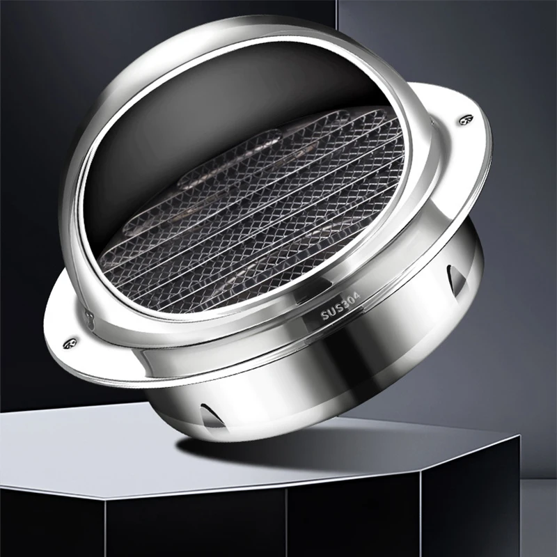 Vent Cover Duct Vent Dryer Exhaust Vent Wall Stainless Steel Round Cover for HVAC System air vent grille ventilation grille air vent cover ducting ventilation cover