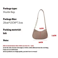 Mini sac à bandoulière en feutre pour femmes, sacoche ergonomique sous les bras, pochette à bandoulière Simple et légère, sac sous les bras 6