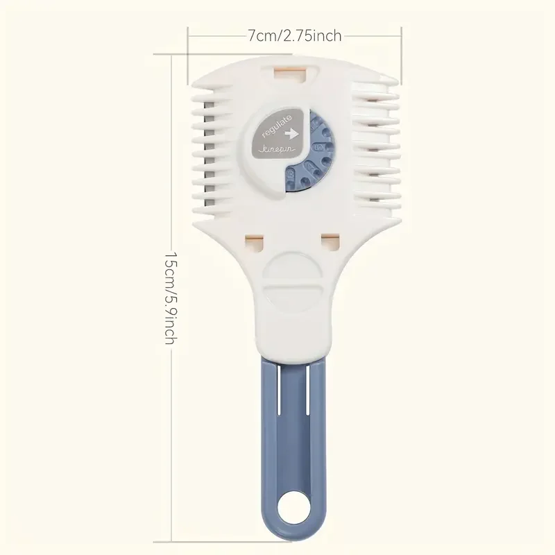 1PCS 새로운 양면 헤어 레이저 빗 조절 가능한 숱가위 가정용 이발 가위 미용사 헤어스타일리스트 액세서리