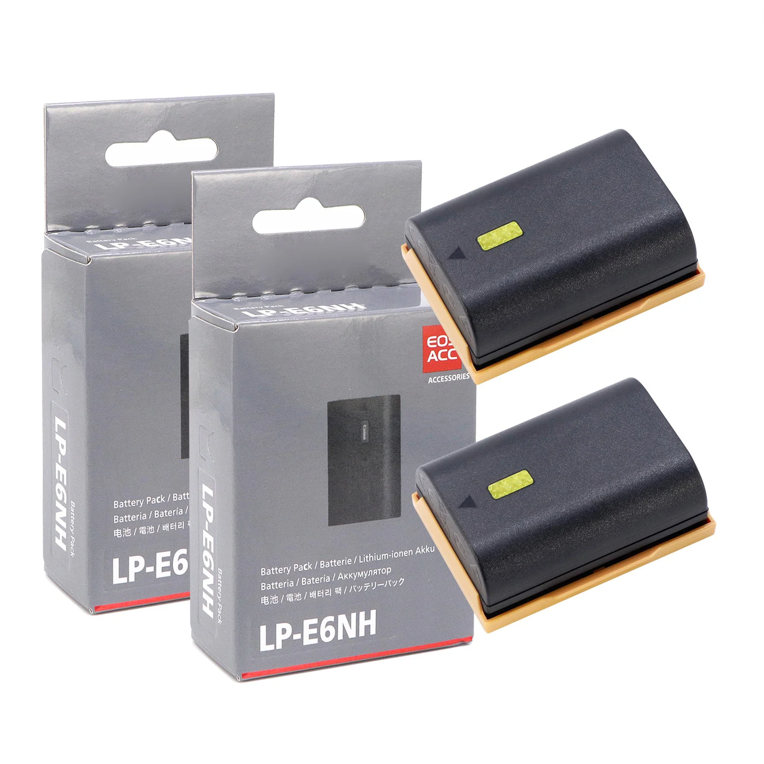 2 Pz Originale Lp-E6Nh Lpe6Nh 2130Mah Batteria Per Canon Eos R R5 R6 5D Mark Iv Iii 5Ds R 6D Mark Ii 7D Mark Ii 90D Fotocamera Lc-E6E