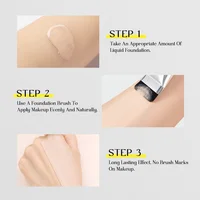 IMAGIC Ultra Thin Foundation Brush Lightweight and Thin Face Contour Brush Flat Contour Brush Blending Foundation Cream Makeup - Image 6