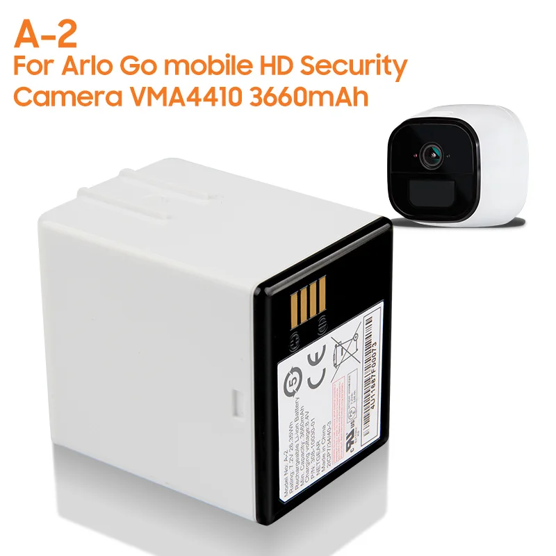 Replacement Battery A-2 For Arlo Go mobile HD Security Camera
