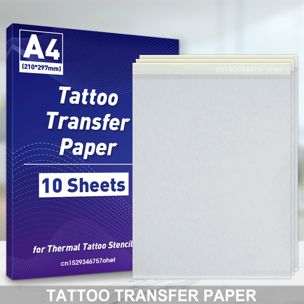 10 Sheets Tattoo Transfer Paper A4 Tattoo Stencil Carbon Copier Thermal  Paper Copy Paper for Tattoo Transfer Machine Accessories - AliExpress