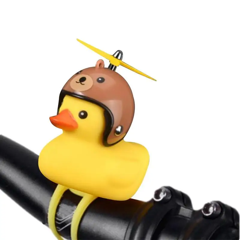 Motorcycle Rubber Duck Mini Duckling Hanging Turbo Motorbike On A Car Decoration Cute Duck With Helmet Motorcycle Accessories
