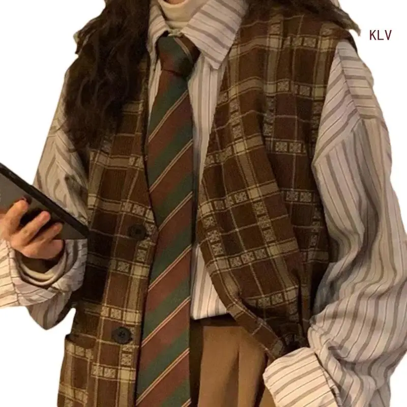 Classic Striped Retro Necktie for School and Casual Wear