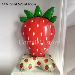 Matte Cream Strawberry Balloon Decor for Baby Shower and First Birthday Party (Base Strawberry)