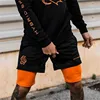 Men's Double layer Jogger Shorts 2 in 1 Short Pants Gyms Fitness Built-in pocket Bermuda Quick Dry Beach Shorts Male Sweatpants 3