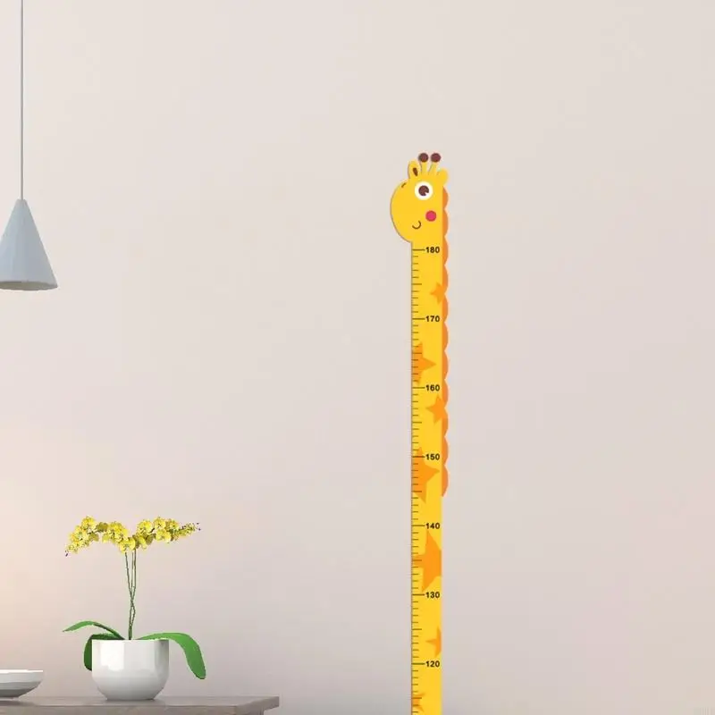 J6BB Height Growth Sticker Kids Room Measuring Ruler Decal for Children Decor