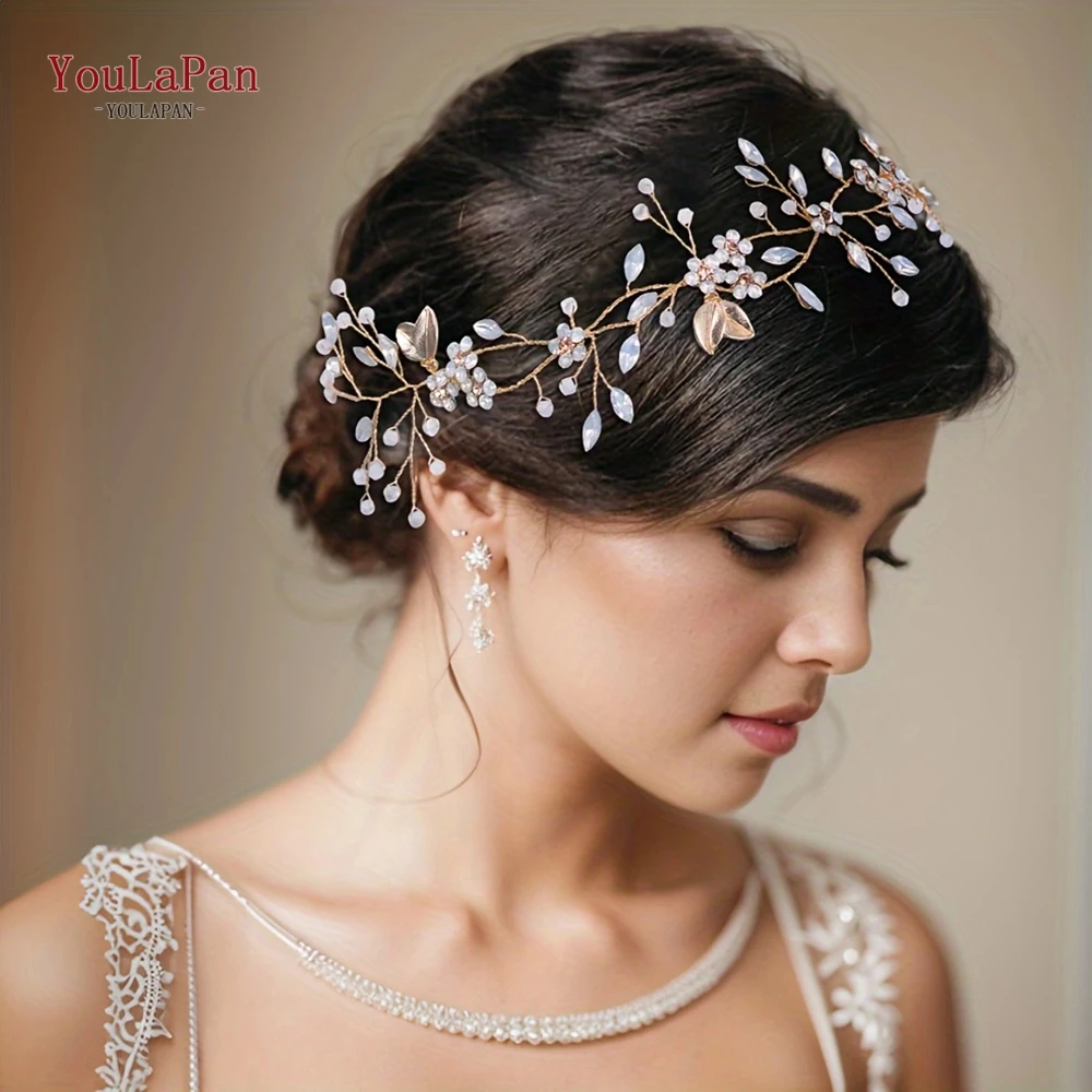 TOPQUEEN Bridal Headdress Wedding Headband Hair Accessories