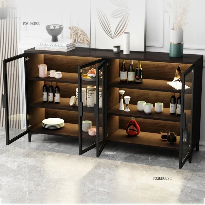 Luxury Wood Sideboards Kitchen Locker Modern Minimalist Living Room Furniture et Sideboard Home Hotel Storage Cabinet