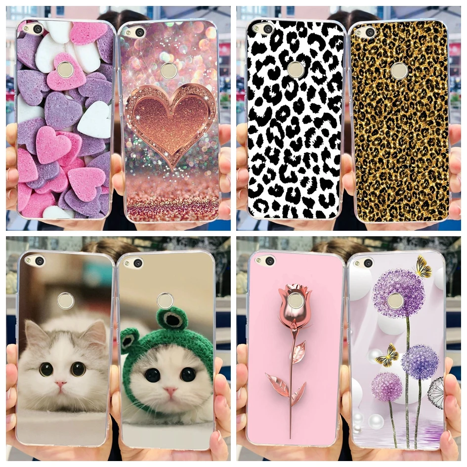 Floral Love Heart Soft Silicone Clear Phone Case