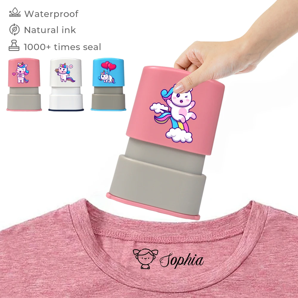 Custom Name Cute Animal Stamp For Clothing Kids Students Stamp Seals Name  Stamper Personalized Stamp Name For Kids - AliExpress