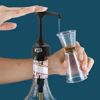 ปั๊มจ่ายน้ำเชื่อม 1 ชิ้น สีดำ สำหรับน้ำเชื่อมโมนิน ขนาด 10 มล. ปั๊มจ่ายน้ำผลไม้ 4