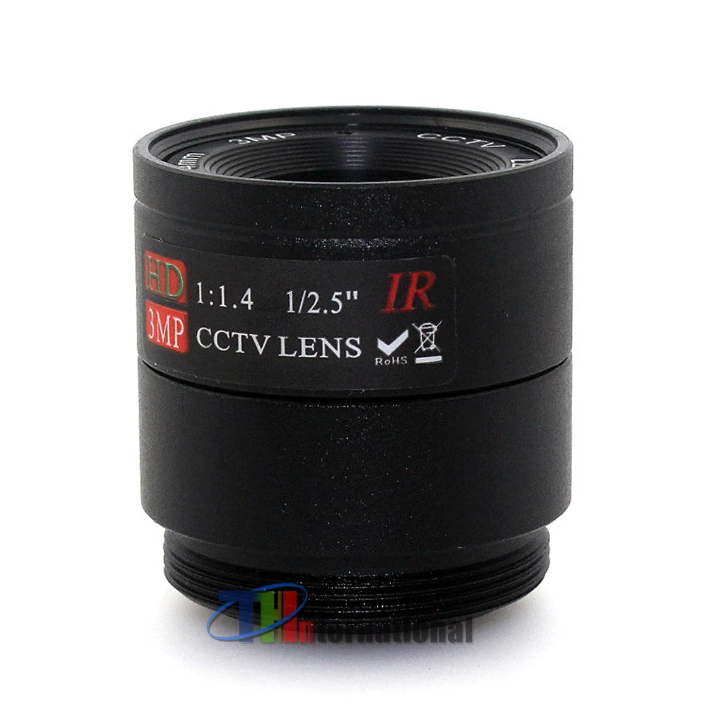 HD 3MP 4mm 6mm 8mm CS Lens 1/2.5 F1.4 CCTV CMOS/CCD Chipsets HD IP USB Cameras and Security Camera camera lens