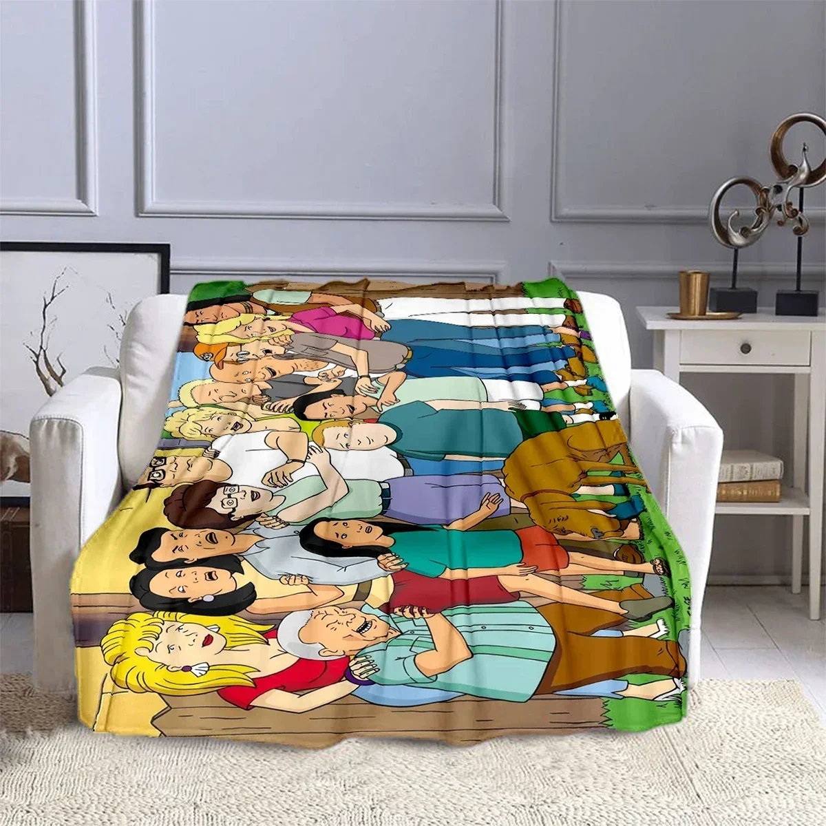 TV show Cartoon King of the H-Hill Blanket Children's Blanket High Quality Flannel Blankets Soft Comfortable Home Travel Blanket 2