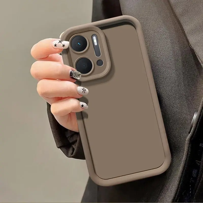 Enhanced Liquid Silicone Phone Case with Camera Protection - Square Design
