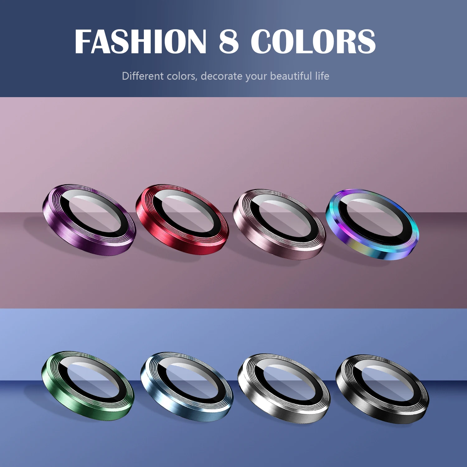 Premium Scratch-Resistant Camera Lens Protector with HD Tempered Glass and Metal Cap