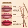 QIBEST 12 Pcs/Set Lip Liner Pencil Nude Matte Lipliner Contour Lipstick Waterproof Long Lasting Lip Pencil Tint Makeup Tools 6