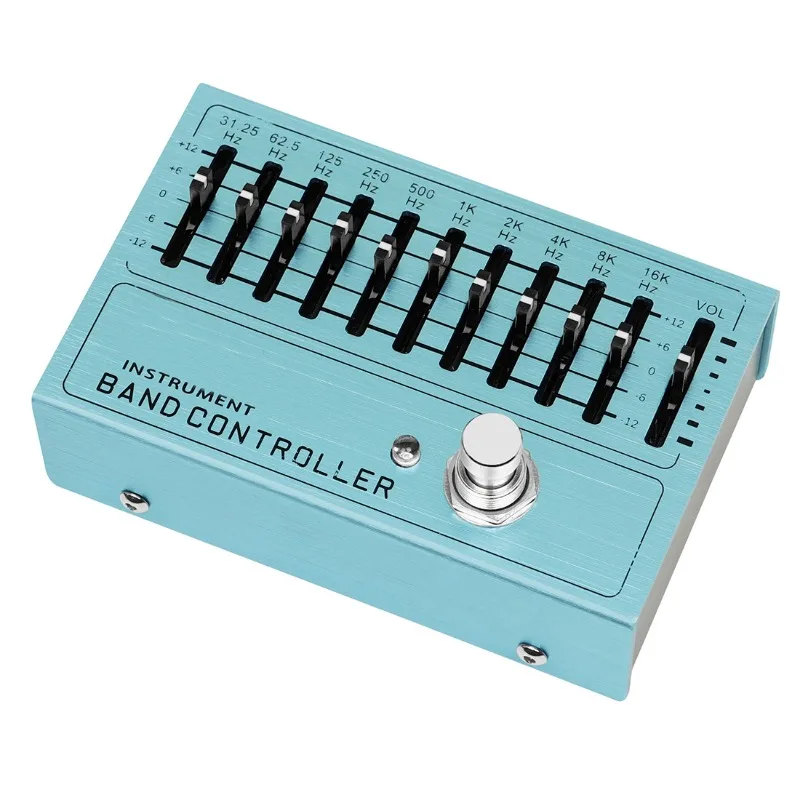 

Controller Equalizer 10 Band Eq Pedal Independent Output Volume Adjustment Single-block Effect Pedal