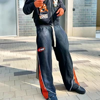 Y2k Fashion Stripes Pants New American Retro Hip Hop Men Women Jogger Drawstring Sweatpants Oversize Cargo Trousers Streetwear - Image 5