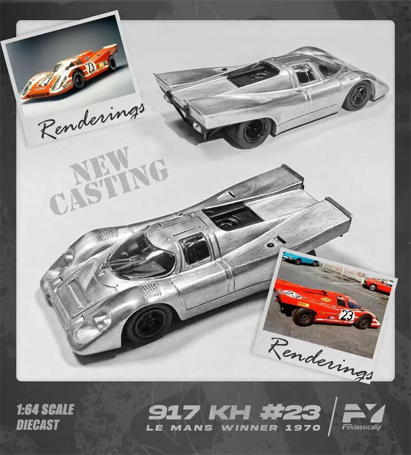 

Предварительный просмотр классически 1:64 917kh Le Mans 24 часа 1971 Winner #22 Martini / #23 красная Коллекционная литой автомобиль