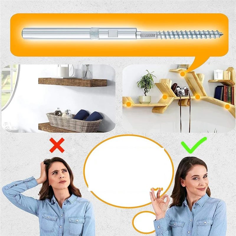 Floating Shelf Support Bracket, Brackets For Floating Wood Shelves-Blind Shelf Supports-Great Support-AT64