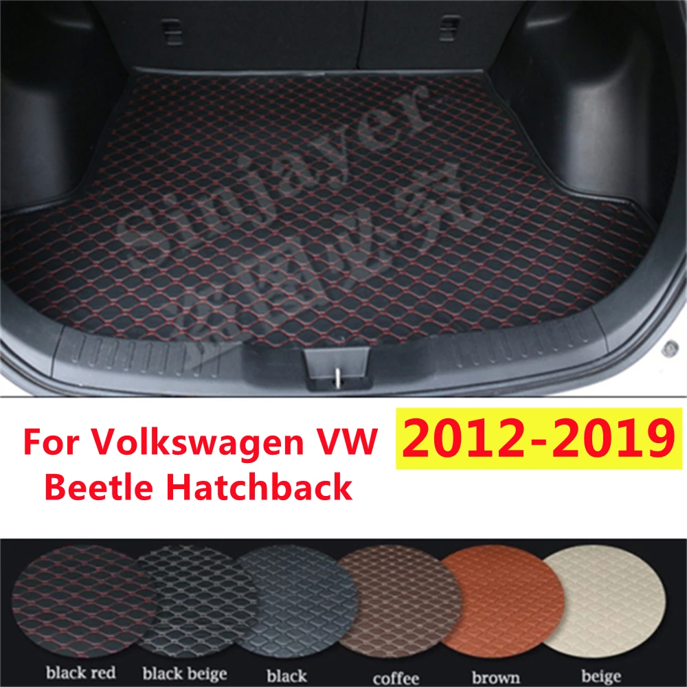 

Коврик для багажника автомобиля SJ на заказ, подходит для Volkswagen VW Beetle, 2018, 2017, 2016, 15, 14, 13, Автомобильный задний поднос для сапог, грузовой коврик, протектор